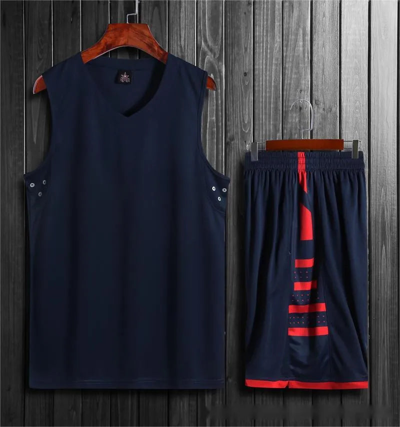 Unisex black sport training vest and pant set for basketball and gym workouts