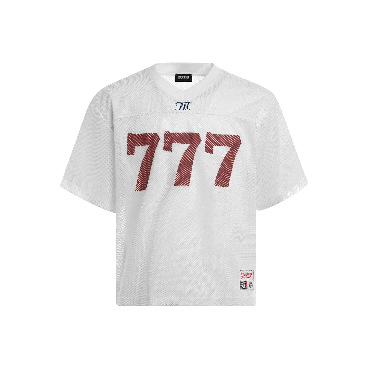 Men's loose fit polyester t-shirt in retro street style showing black, white, purple and orange colour options