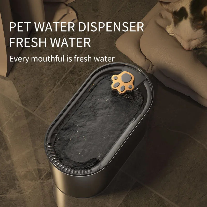 Berlin blue pet water fountain with triple filter and LED indicator light