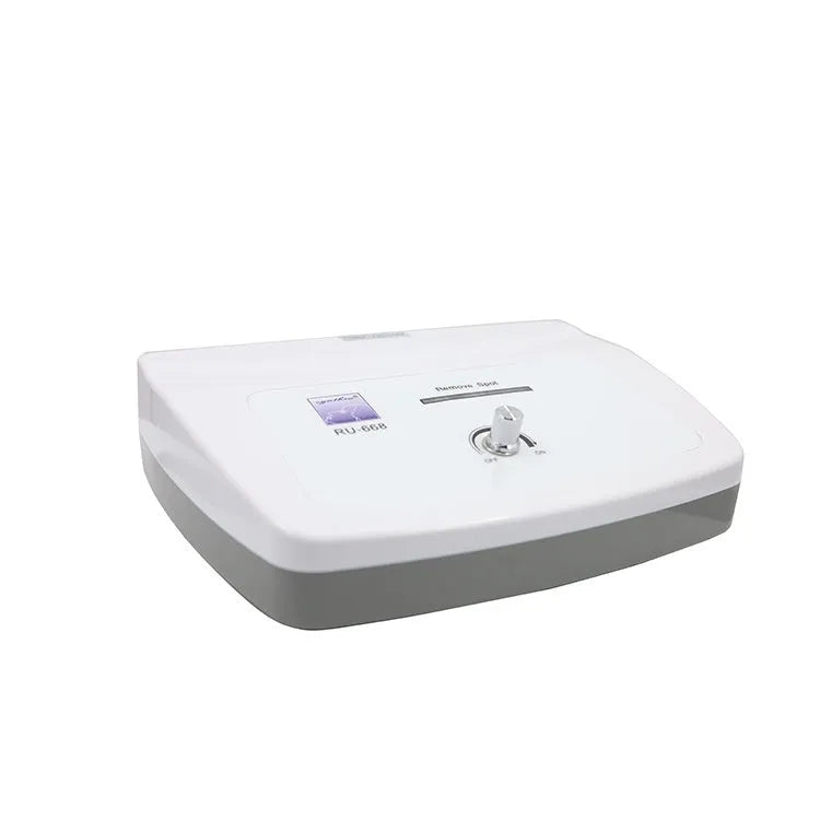 White electronic spot removal pen beauty instrument with multiple power supply plugs