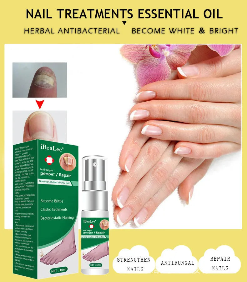 10ml whitenail antibacterial liquid applicator bottle for foot care and toenail treatment