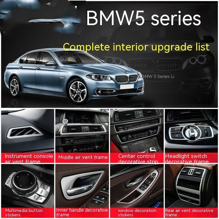 BMW 5 Series interior door handle decorative trim strips in colour-matched finish