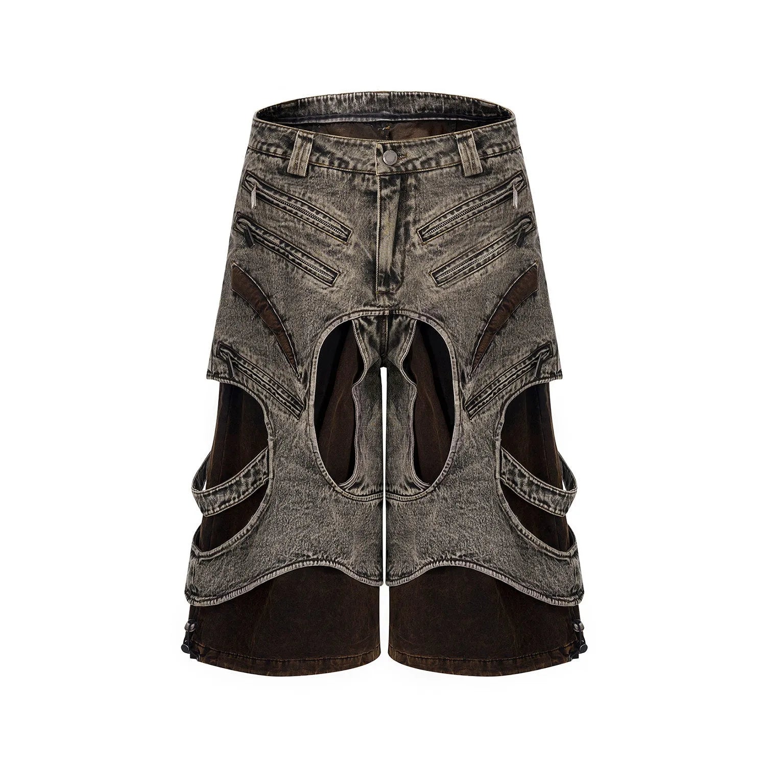Men's sleeveless denim vest jacket with front zipper in cotton fabric summer casual wear