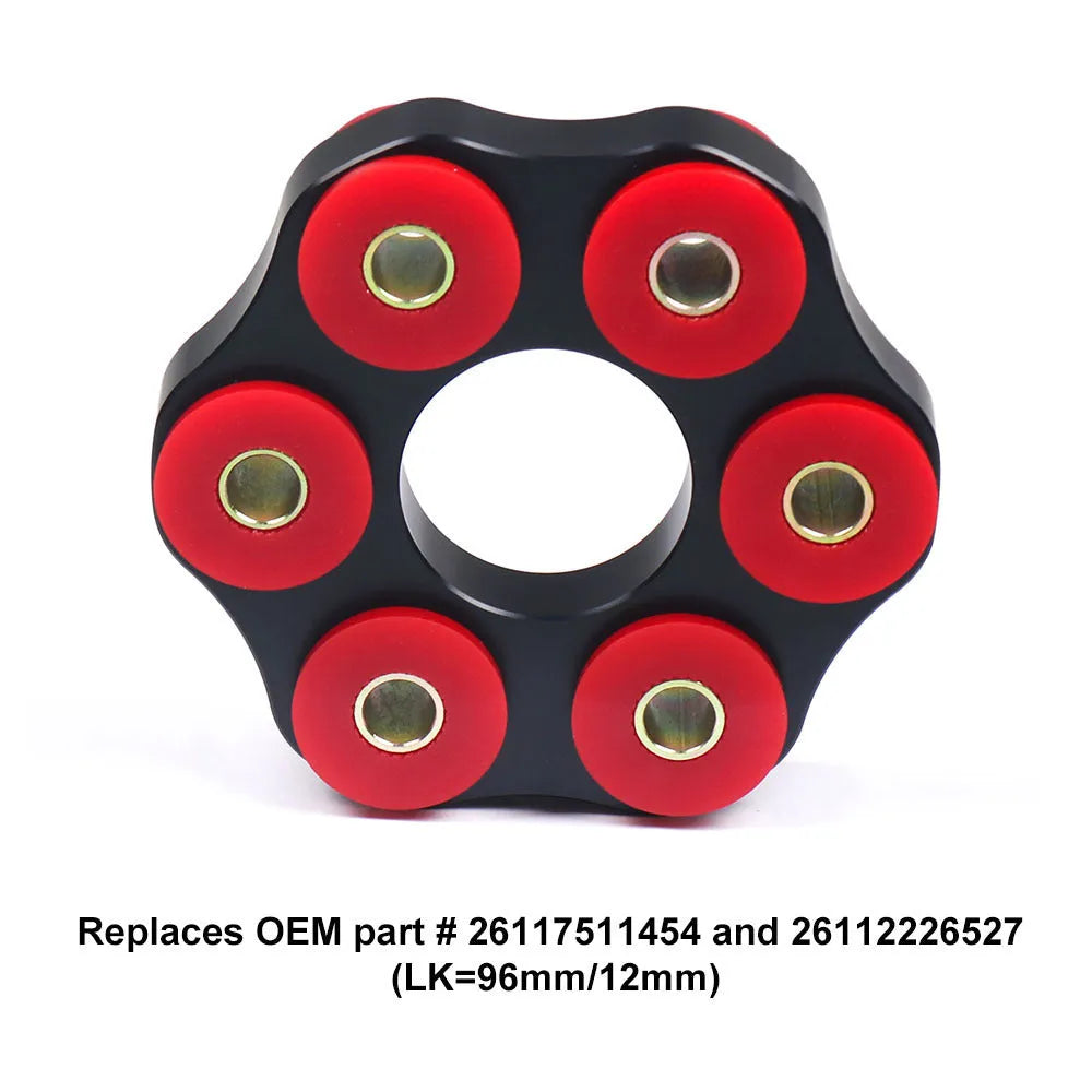 Red polyurethane aluminium drive shaft connecting plate bracket for BMW cars