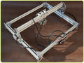 3000mw miniature laser engraving machine with 400x300mm bottom plate for marking and lettering