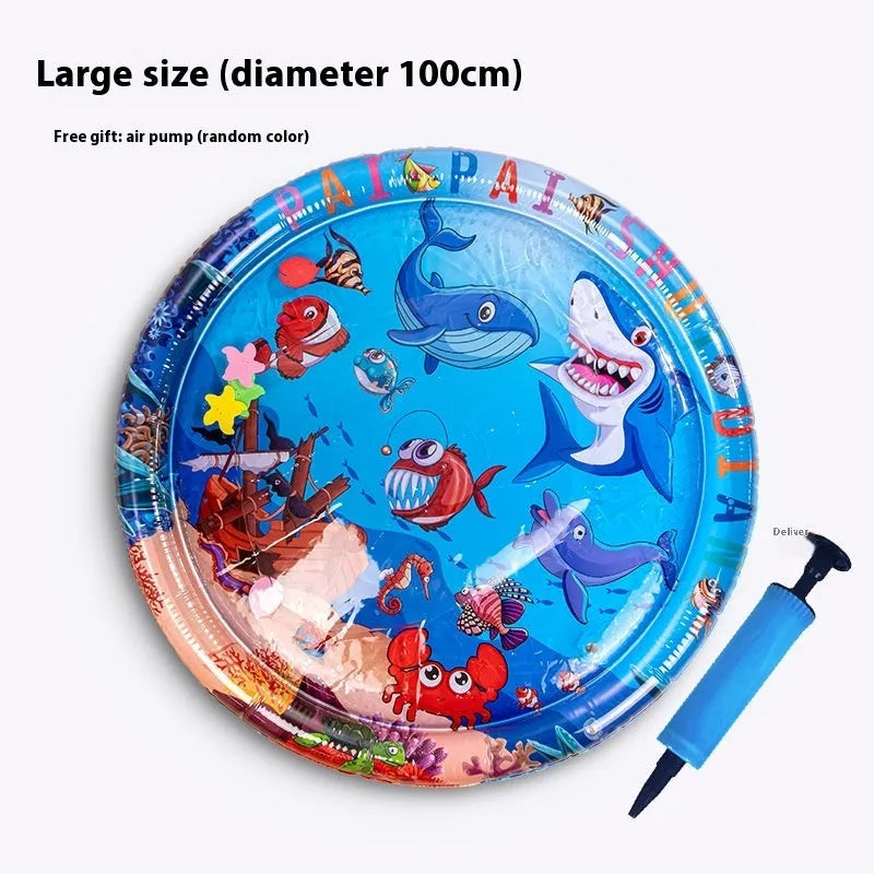 PVC inflatable water cooling bed for pets in dolphin and shark designs