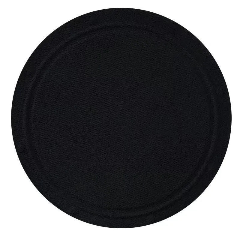 Rubber bath mat with round cake lace pattern design in finger style or strap configuration