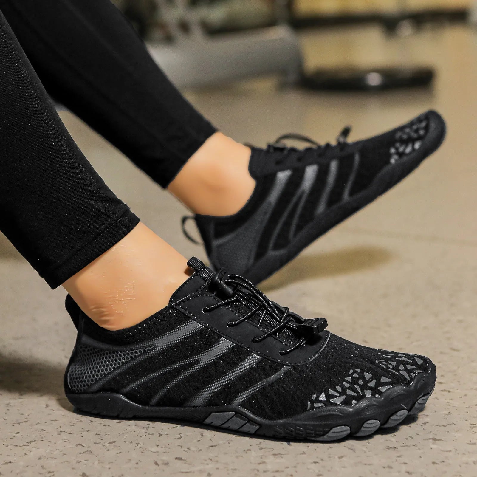 Casual beach running shoes with Lycra stretch fabric upper in multiple colour options