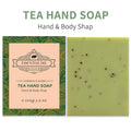 Frosted handmade essential oil soap bar in coconut, green tea, lavender, or rose scent