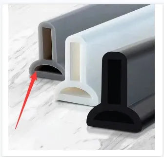 Flexible silicone bathroom water blocking strip for shower room floor dry wet separation