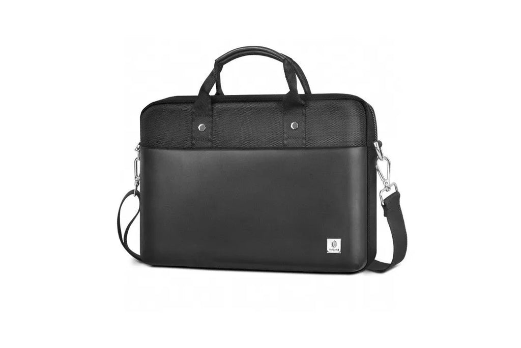 Black multi-pocket laptop backpack with organiser compartments and separate computer layer
