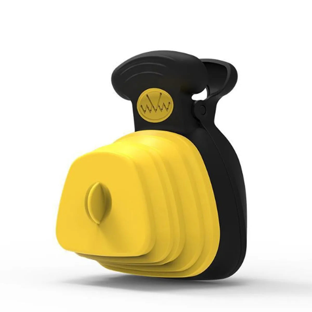 Portable pooper scooper with expandable waste compartment and carabiner clip attachment
