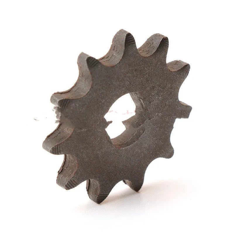 Cast iron motorcycle reduction gear for 25hT8F chain.