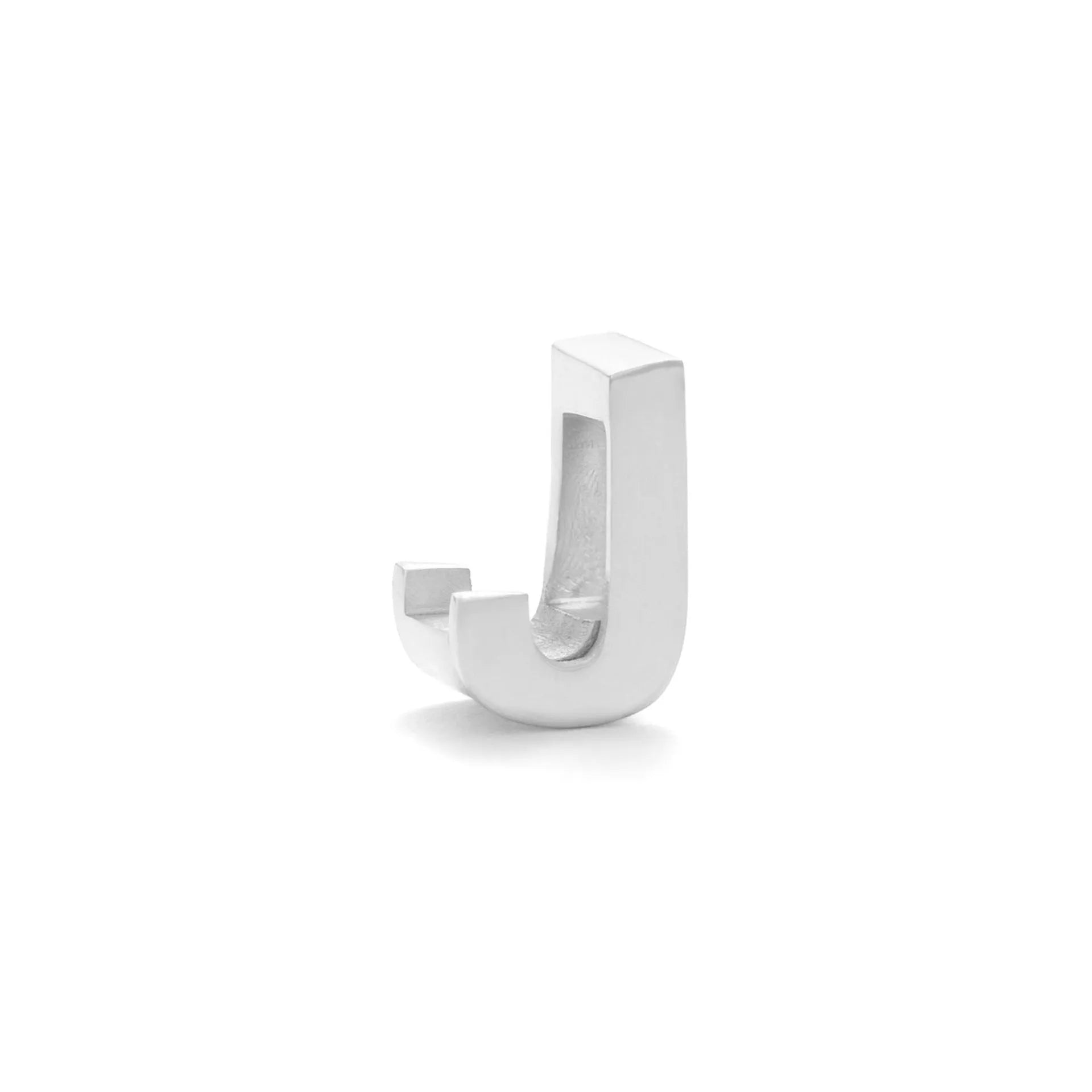 Titanium steel personalised necklace with a charm showing the letter A on a 40.5cm chain.