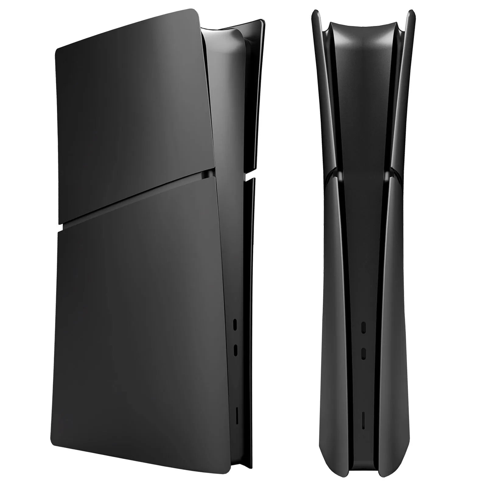 PS5 Slim protective replacement shell in ABS plastic with snap-on design showing front and side sections