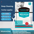 Disposable dental floss in portable bag packaging with independent single packs