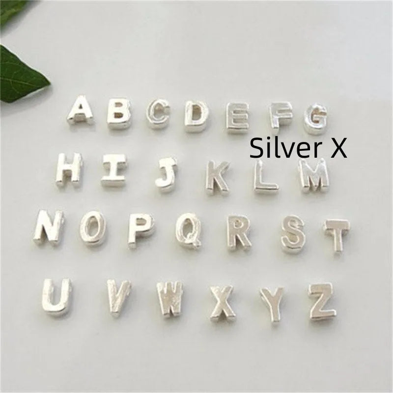Peach heart shaped alloy letter pendant necklace on chain in gold colour