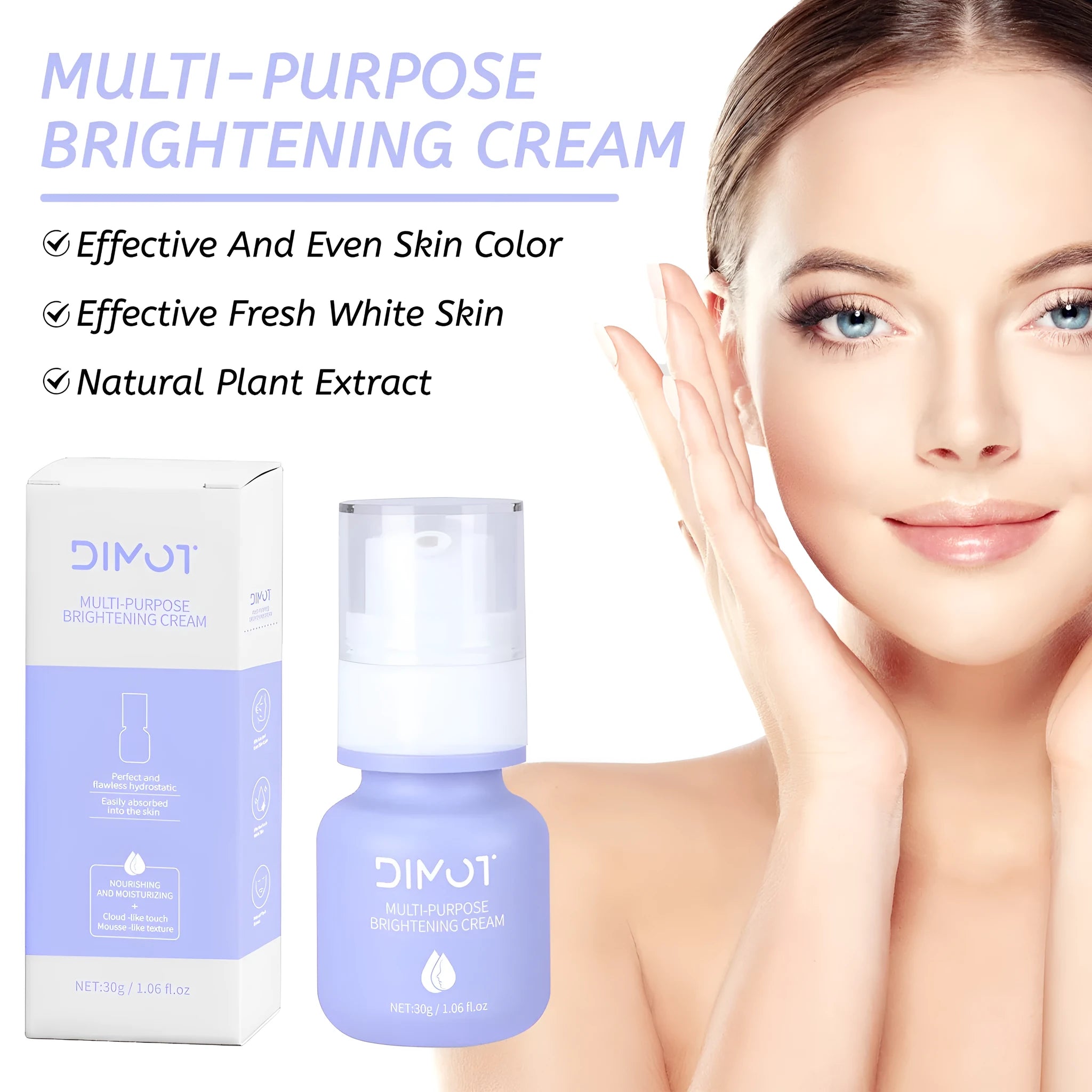 30ml bottle of gentle make-up primer moisturising cream for all skin types