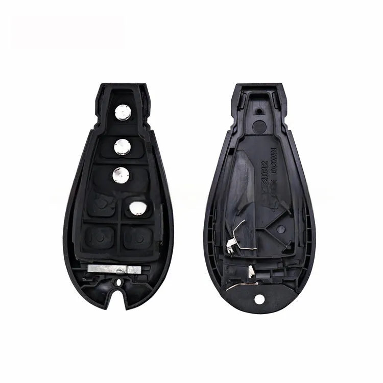 Dodge Chrysler smart key replacement shell in ABS plastic and brass for 85x42x15mm remote fob