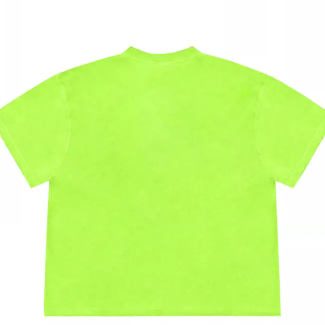 Women's loose fit blueberry patchwork T-shirt with fruit print on ice oxygen cotton.