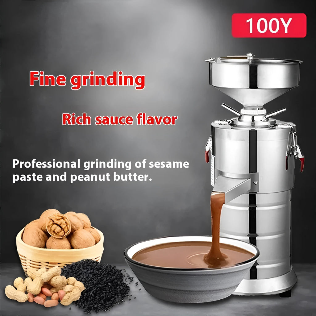 ZX-100Y stainless steel electric sesame paste machine with 100mm grinding wheel for household use