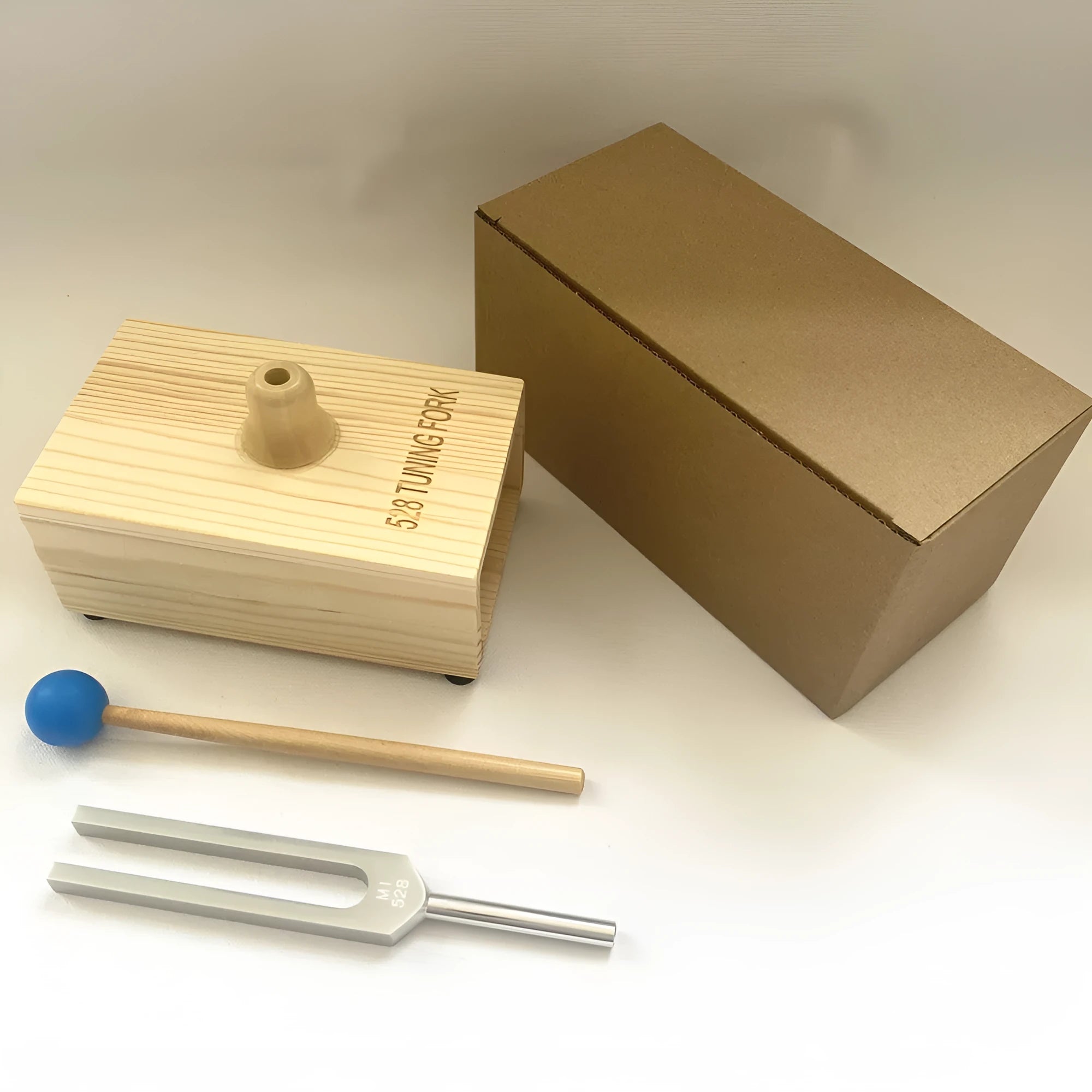 Aluminum alloy 432Hz tuning fork with integrated speaker unit for sound therapy