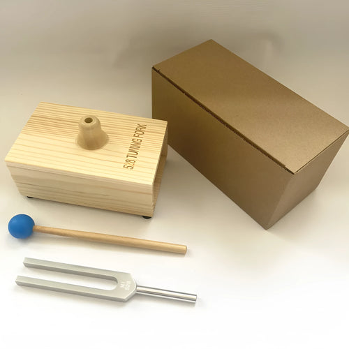 Aluminum alloy 432Hz tuning fork with integrated speaker unit for sound therapy