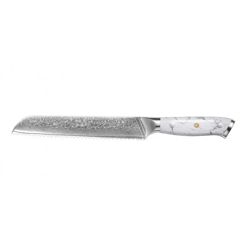 Damascus chef's knife with 21cm VG10 steel blade and modern handle