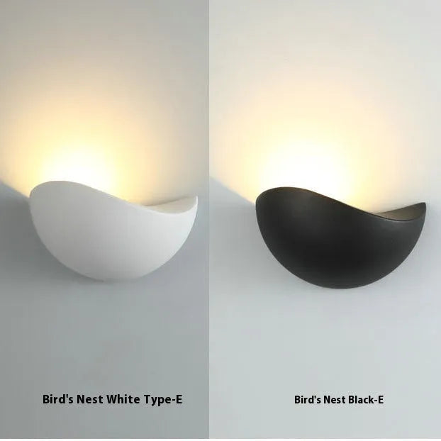 5W waterproof courtyard LED lamp with aluminum alloy body in black or white finish emitting 3000K warm light
