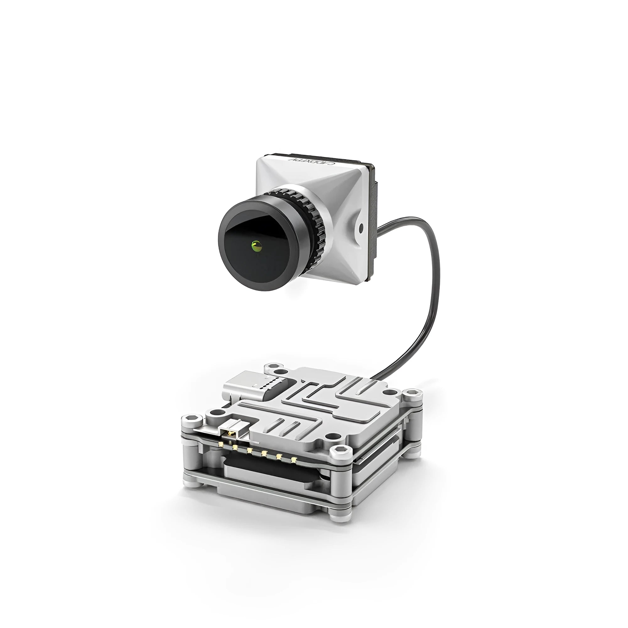 Silver Caddx DJI FPV digital image transmission machine body kit with wires and screws