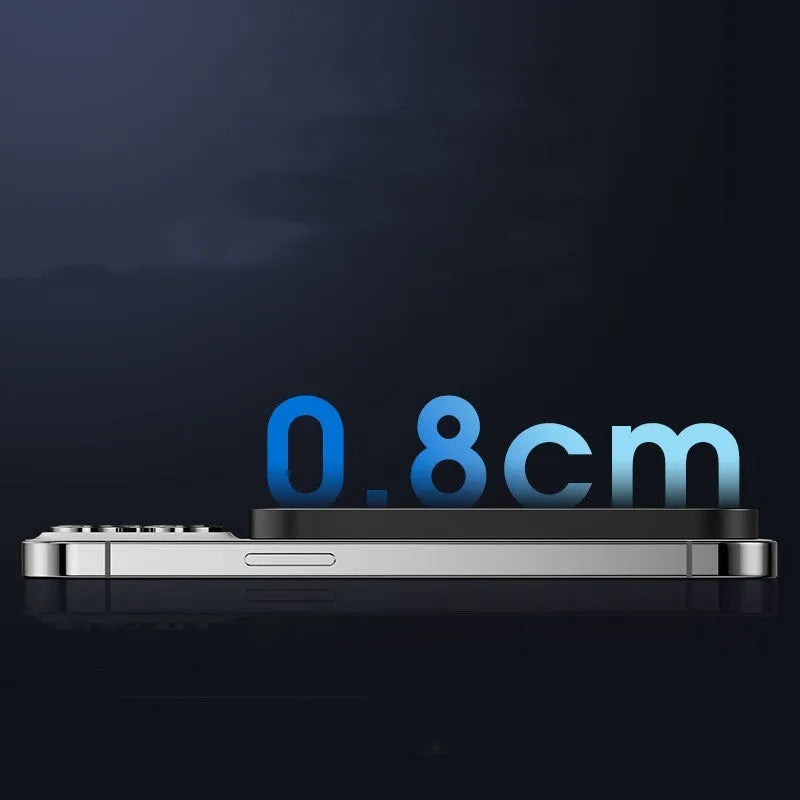 Magnetic wireless alloy power bank in black or titanium gold with creative design