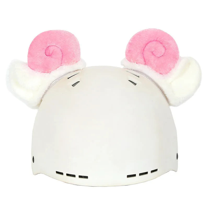 Plush fabric cartoon character helmet cover for cosplay in size M with multiple style options