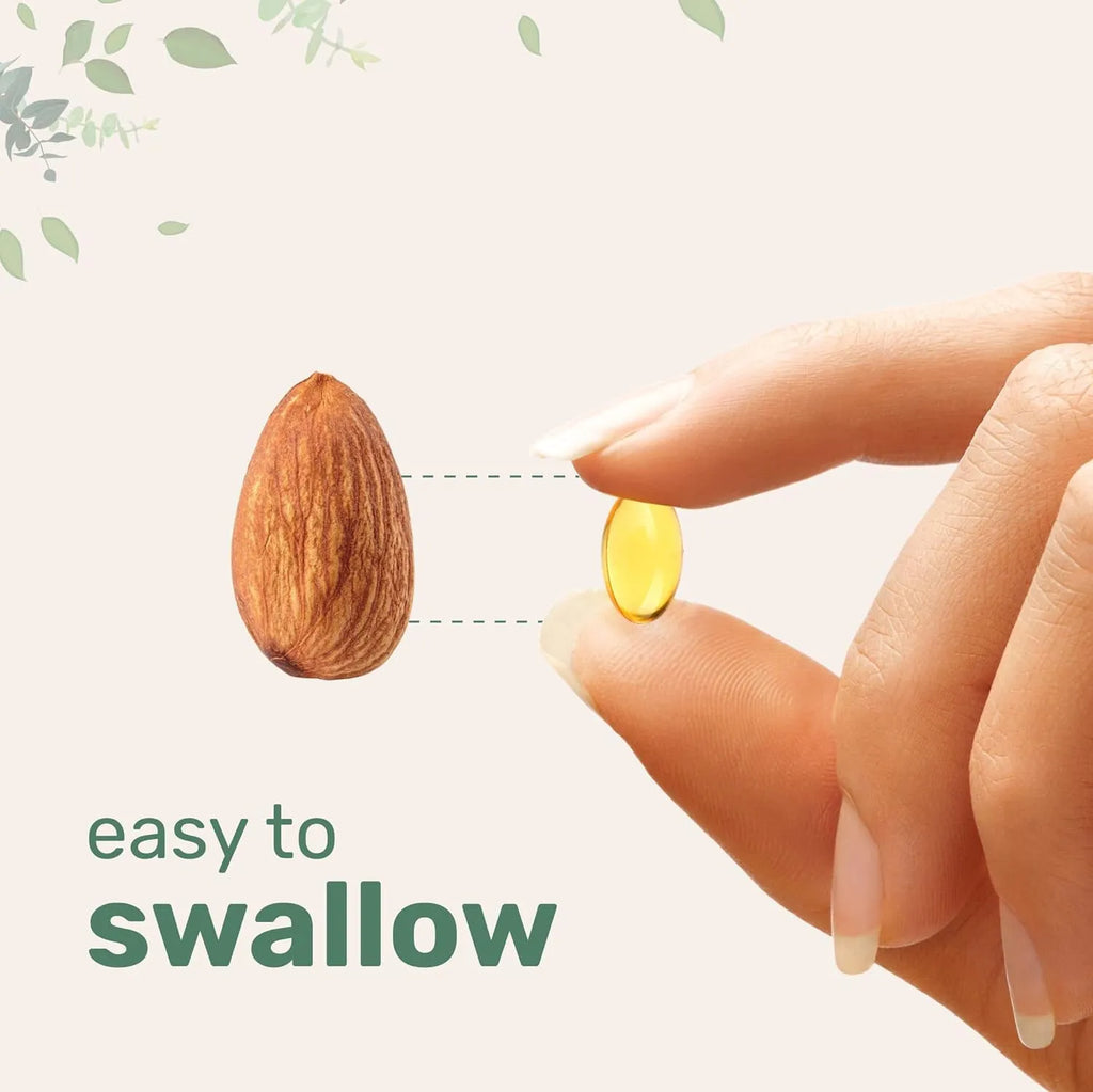 Bottle of Butter Black Seed Oil Soft Capsules dietary supplement, showing 180 or 300 tablet options.