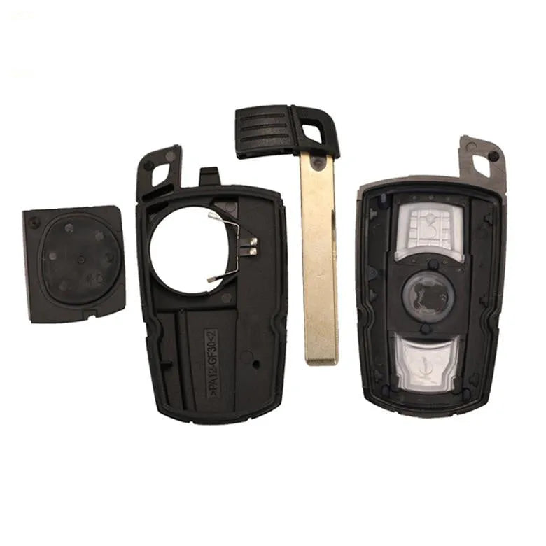 BMW CAS3 semi-intelligent car remote key fob blank in metal and plastic for 315Mhz, 433Mhz, 868Mhz frequencies