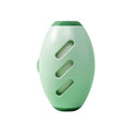 Green and white reusable gel lint roller ball for pet hair removal from clothes and furniture