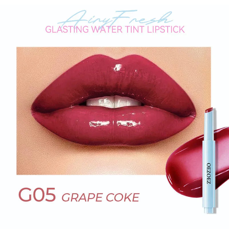 Waterproof moisturising lipstick stick in 1.8g size with six colour shade options