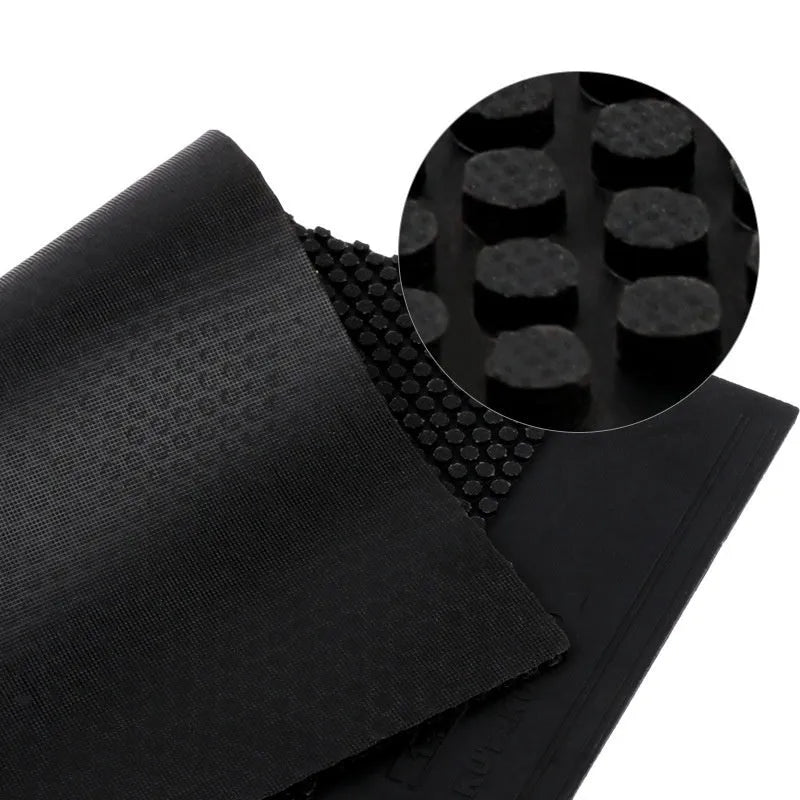 Table tennis rubber sheet with small particle surface in black and red colour options