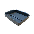 Black wireless charging storage box with QI compatibility and fast charging support