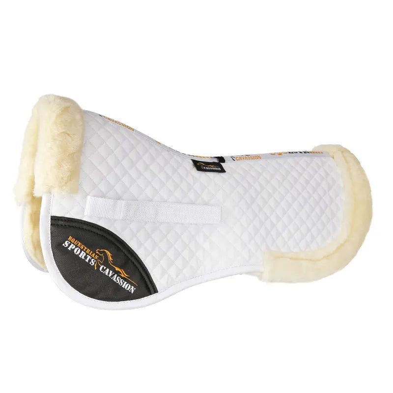 Wool riding saddle pad for equestrian and cycling with waist protection in multiple colours