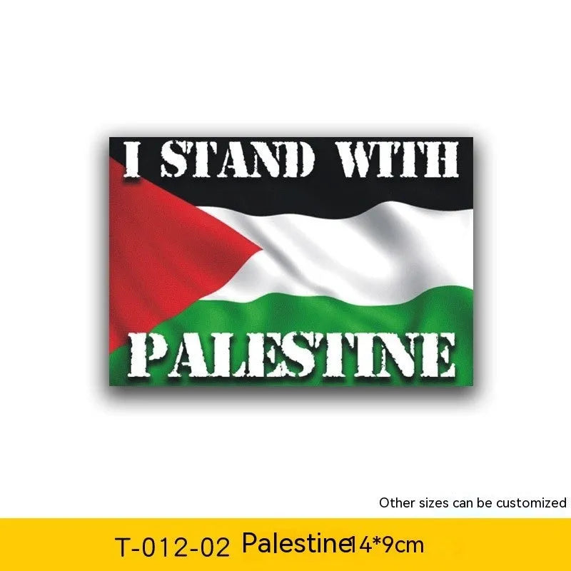 Palestinian flag car decal sticker with three design variations