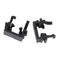 Black plastic Ford LED headlight adapter for H1 halogen to LED conversion