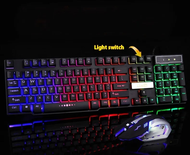 White and black USB gaming keyboard cables with a glowing light effect along the length.
