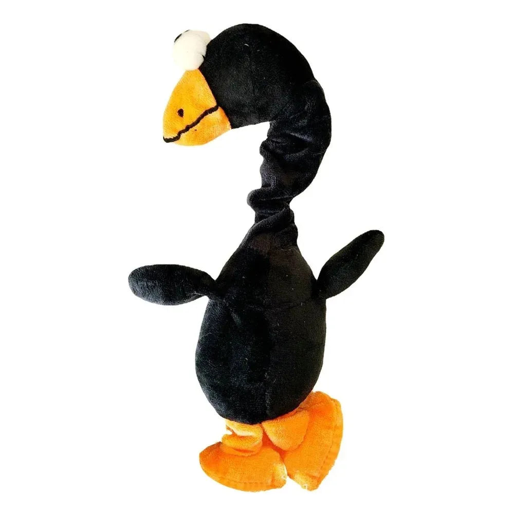 Screaming chicken squeaky dog toy in orange with bite-resistant construction