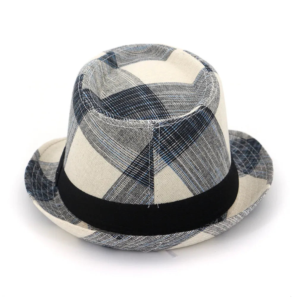 Blue bell crown sun hat with 4.5cm brim for outdoor sun protection