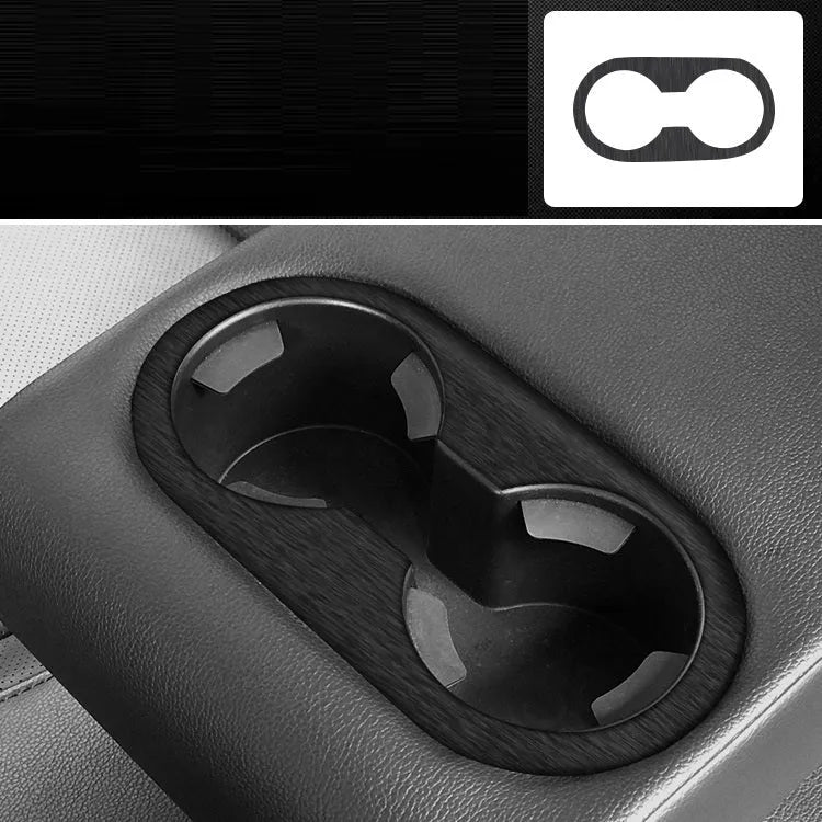 Unksera car interior decorative film sticker kit showing dashboard and centre console application with carbon fibre finish