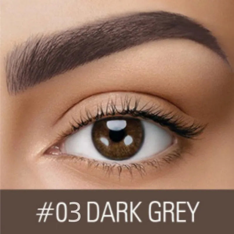 Waterproof brow cream eyebrow tint in dark grey and golden yellow shades for natural-looking definition