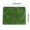 Artificial grass dog toilet training mat with plastic base in three sizes.