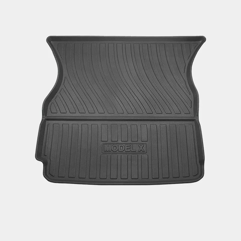 Tesla Model X waterproof rubber floor mats and boot liner for left-hand drive vehicles