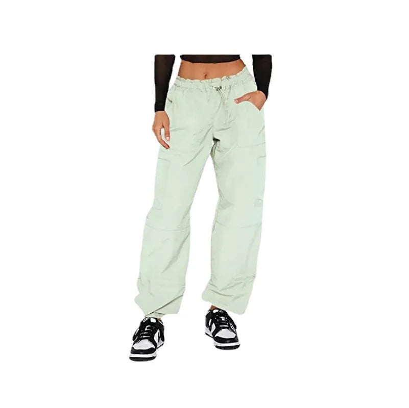 Men's multi-pocket cargo casual pants in a loose straight-leg fit, shown in one of six available colours.