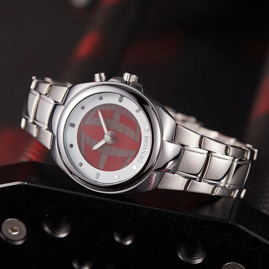 Y2K digital dual display men's watch with 40mm mineral glass face and stainless steel buckle